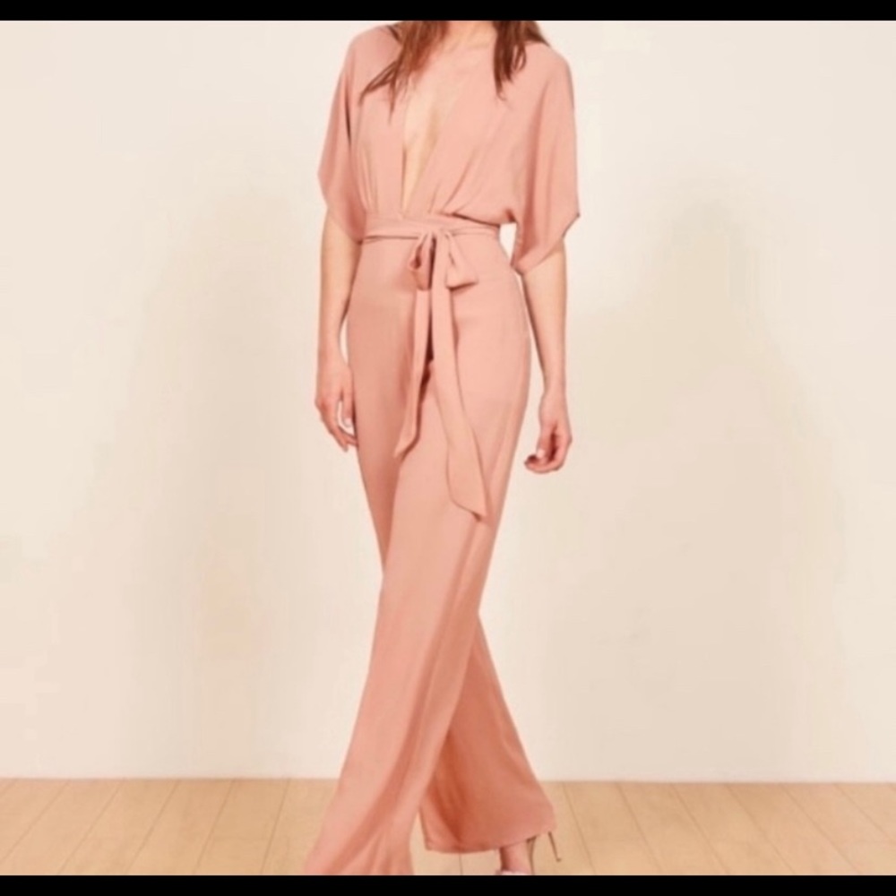Reformation lemongrass jumpsuit size 0 in perfect condition, worn once